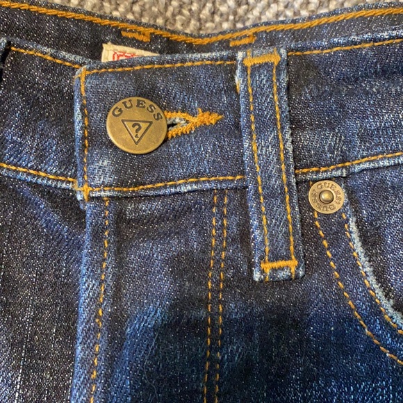 Guess High-Waisted Ripped Jean Shorts - Picture 4 of 7